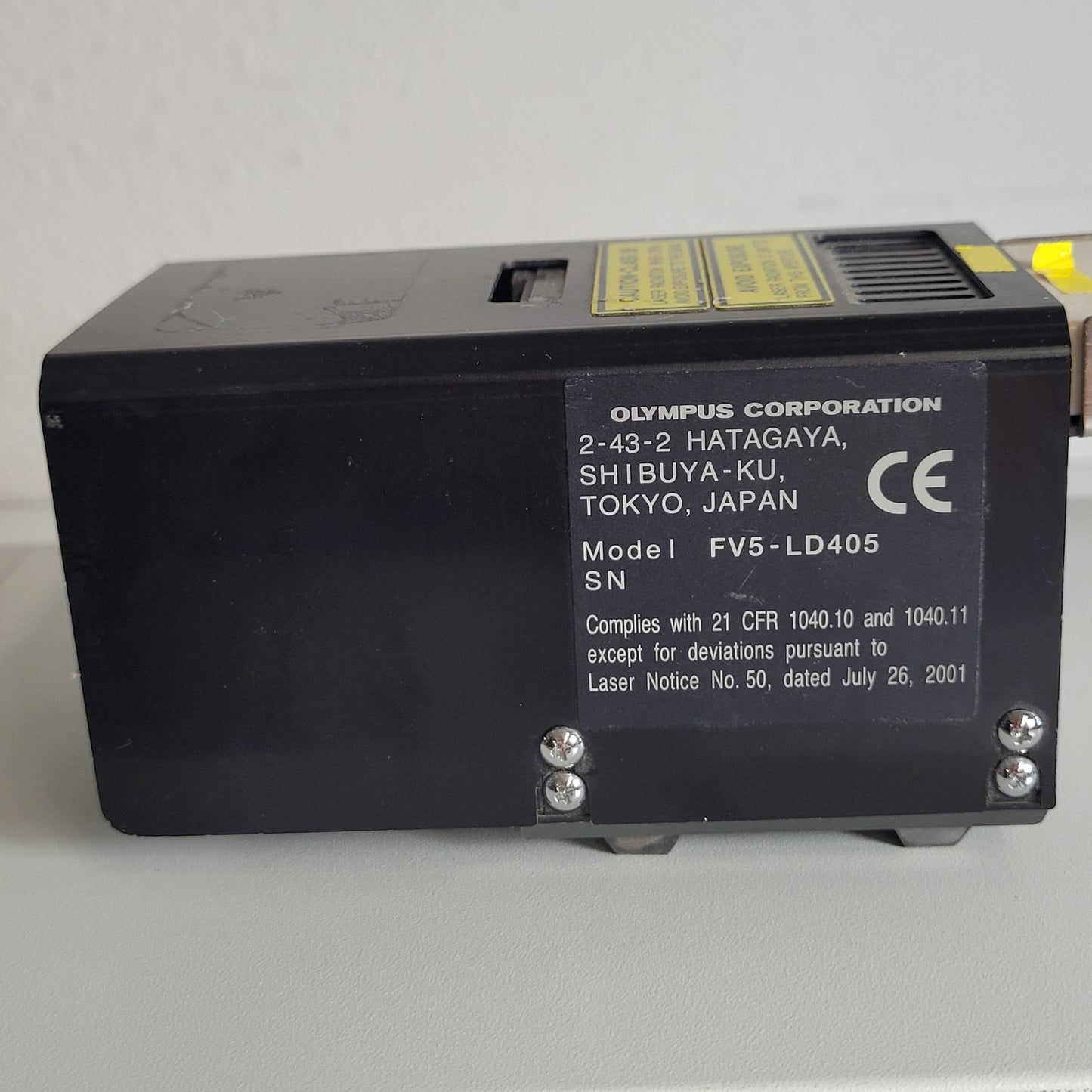 Olympus FV5-LD405 Confocal 405nm UV Blue Laser 25mW w/ FV5-LDPSU Power Supply