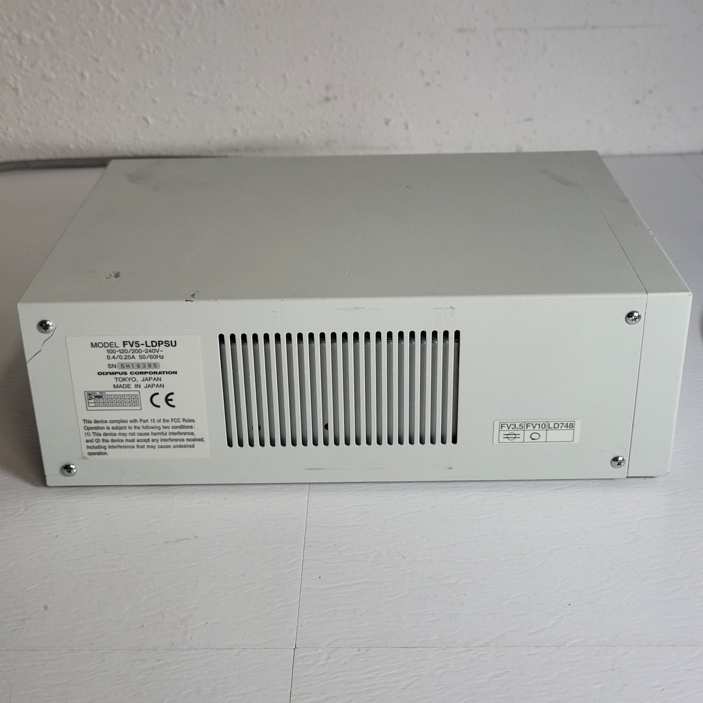 Olympus FV5-LD405 Confocal 405nm UV Blue Laser 25mW w/ FV5-LDPSU Power Supply