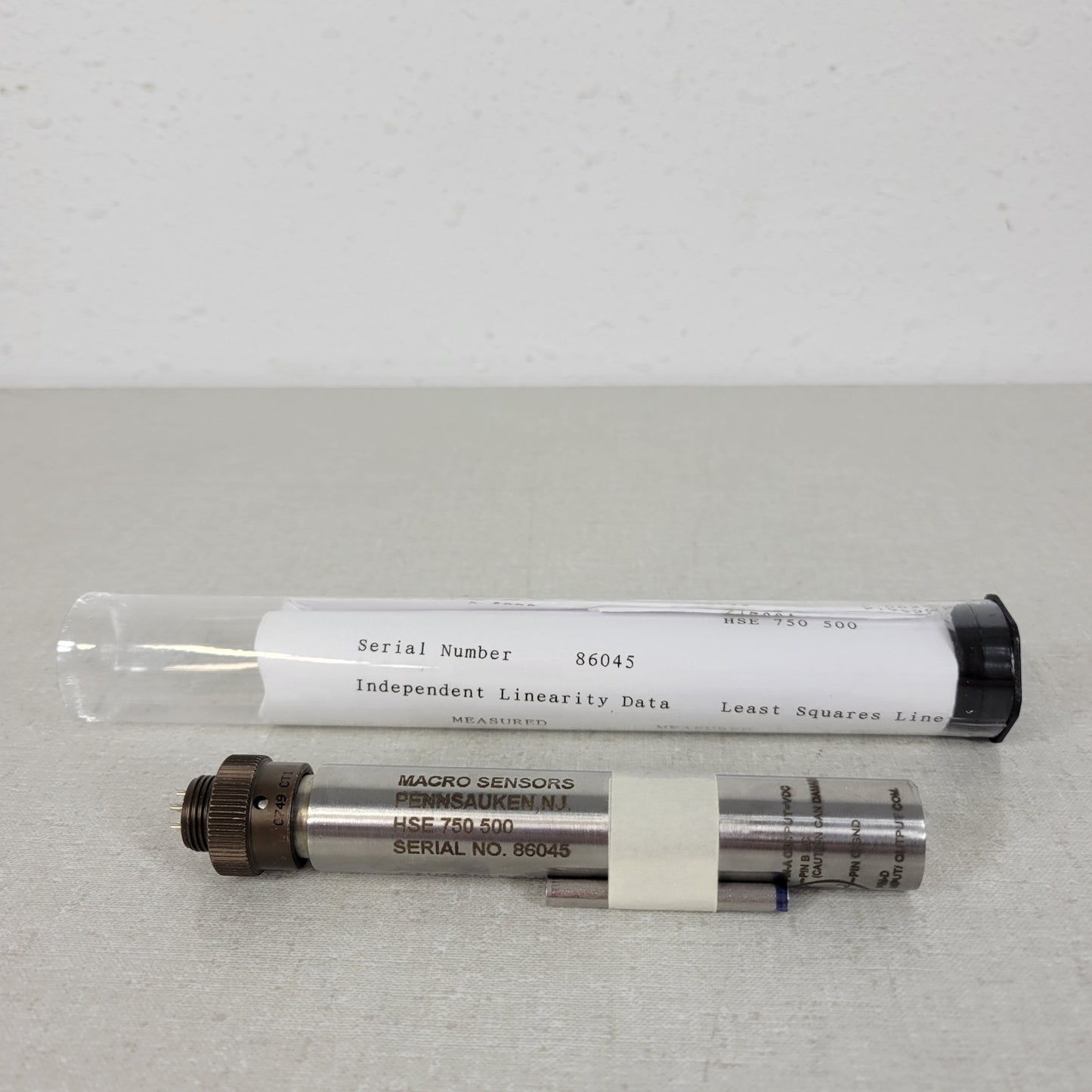 MACRO SENSORS HSE 750 500 Hermetically Sealed DC-LVDT Position Sensor 0.500 inch