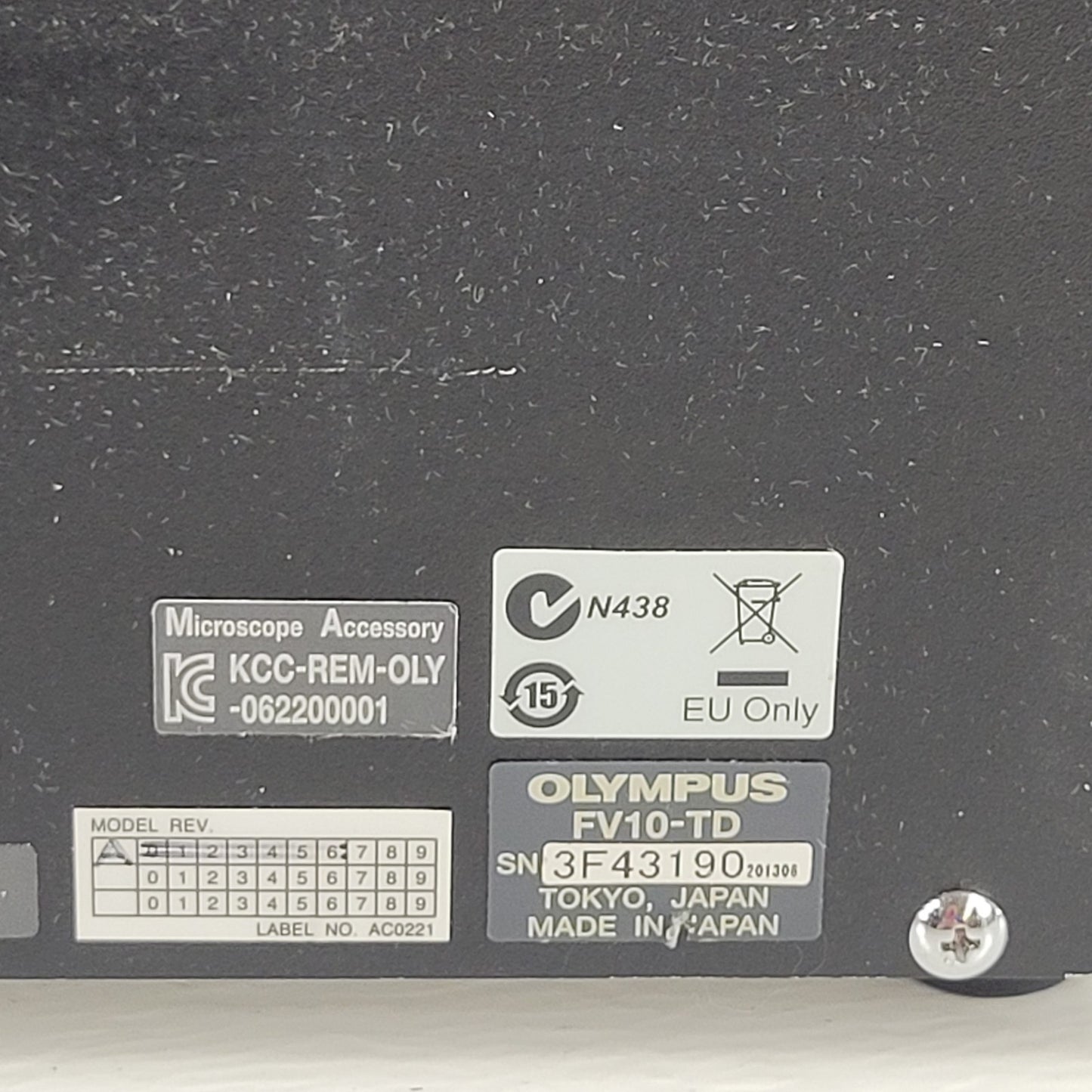 Olympus FV10-TD Transmitted Light Detector w/ ULH100L-3 Lamp Housing