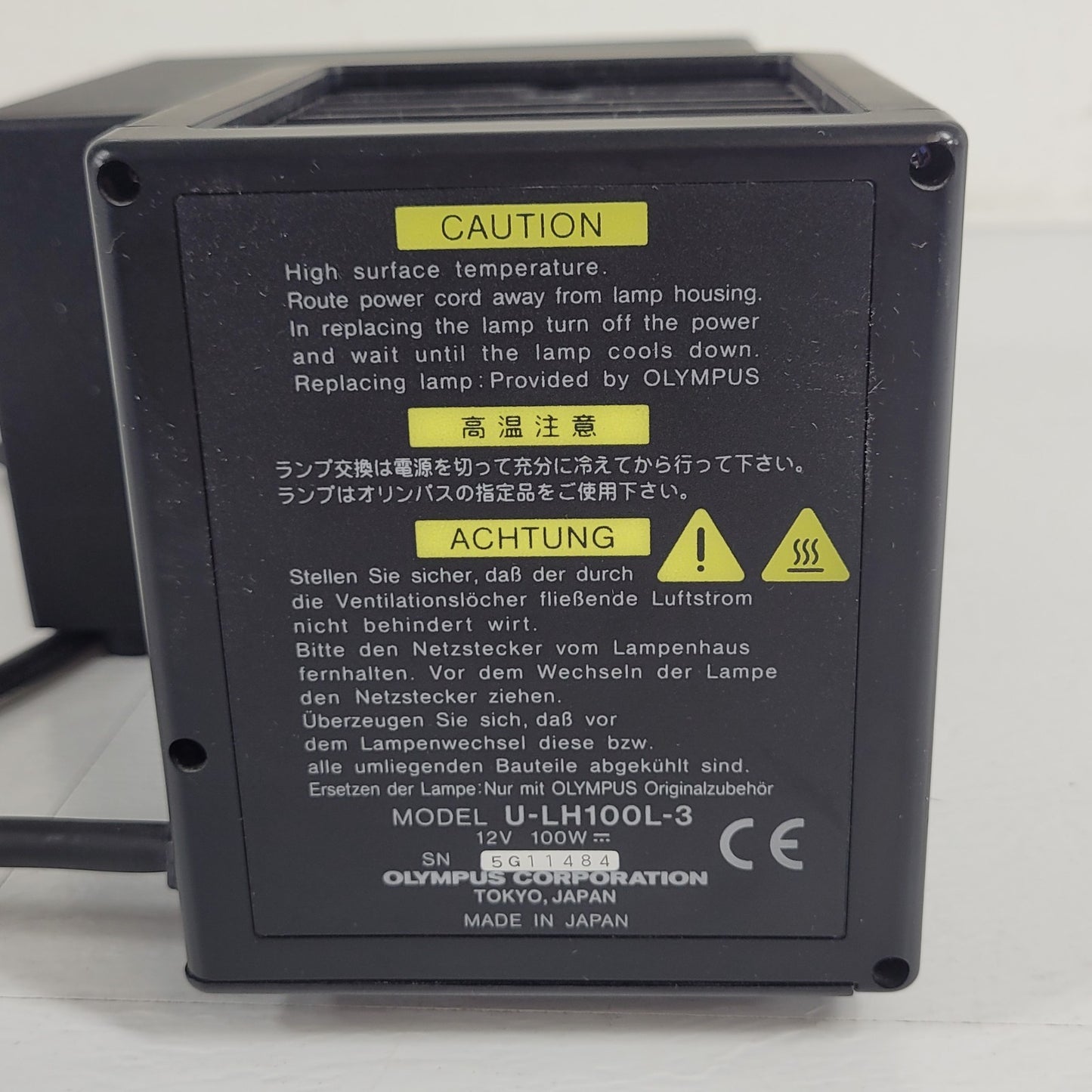 Olympus FV10-TD Transmitted Light Detector w/ ULH100L-3 Lamp Housing