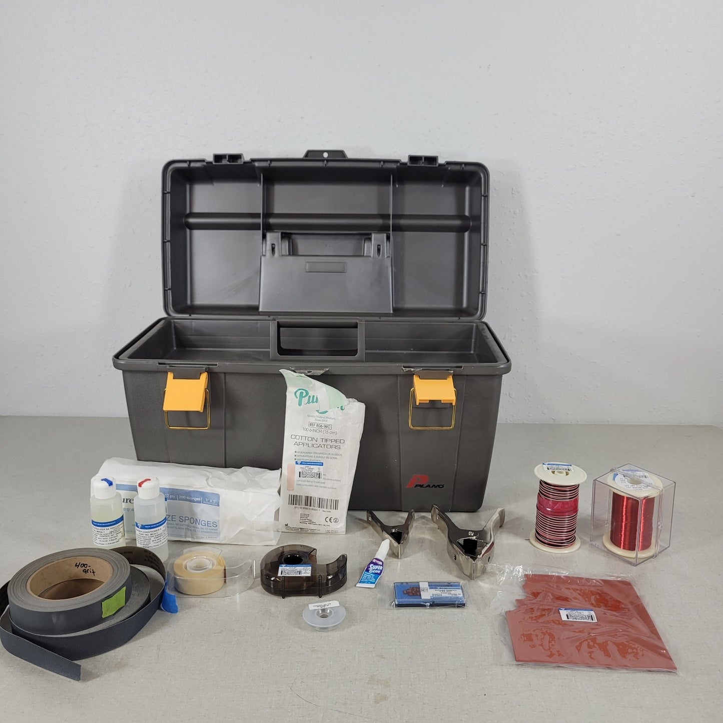 MOSTLY COMPLETE Vishay Micro GAK-2-AE-10 Strain Gauge Application Kit