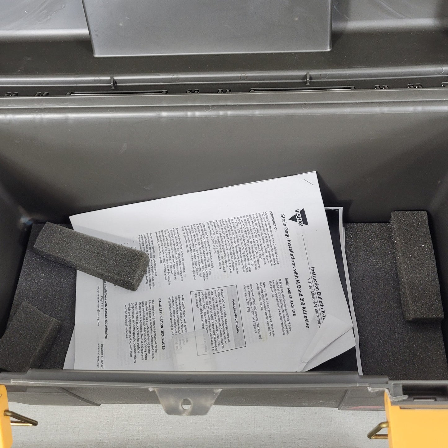 MOSTLY COMPLETE Vishay Micro GAK-2-AE-10 Strain Gauge Application Kit