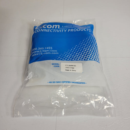 L-Com CTL35MM-50 Stereo Audio Cable Male to Male 50ft 3.5mm Aux Jack Gold Plated