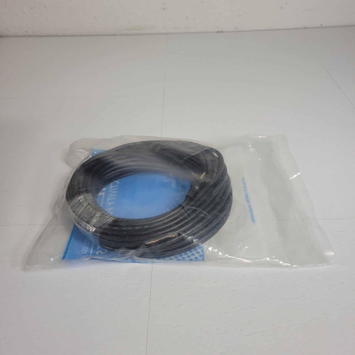 L-Com CTL35MM-50 Stereo Audio Cable Male to Male 50ft 3.5mm Aux Jack Gold Plated