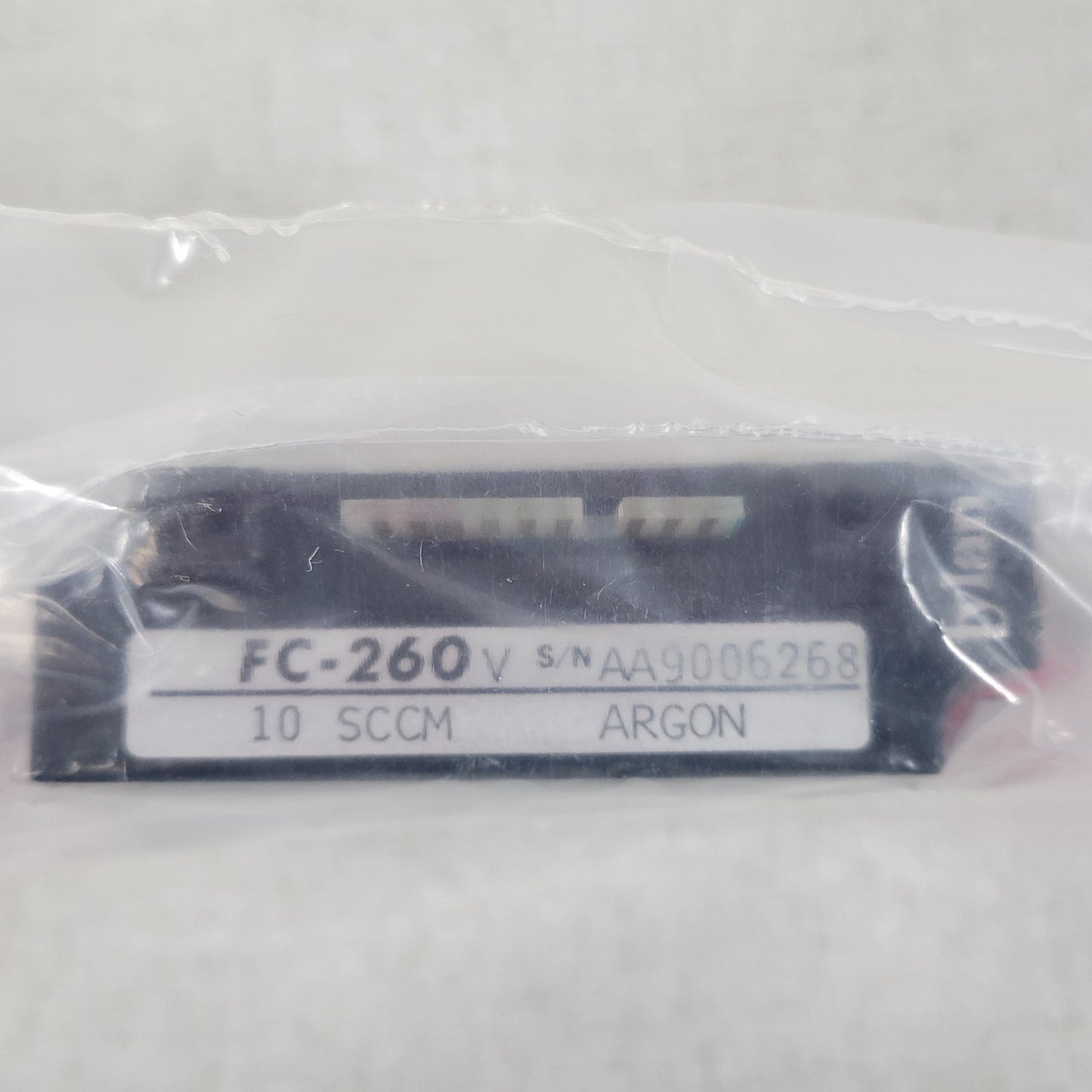 Tylan FC-260 Argon Mass Flow Controller 10SCCM 150PSIG Flow Max elastomer-sealed