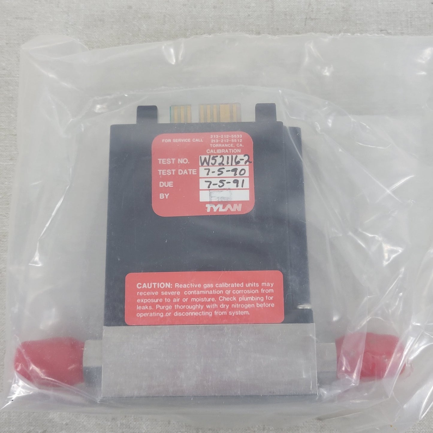 Tylan FC-260 Argon Mass Flow Controller 10SCCM 150PSIG Flow Max elastomer-sealed