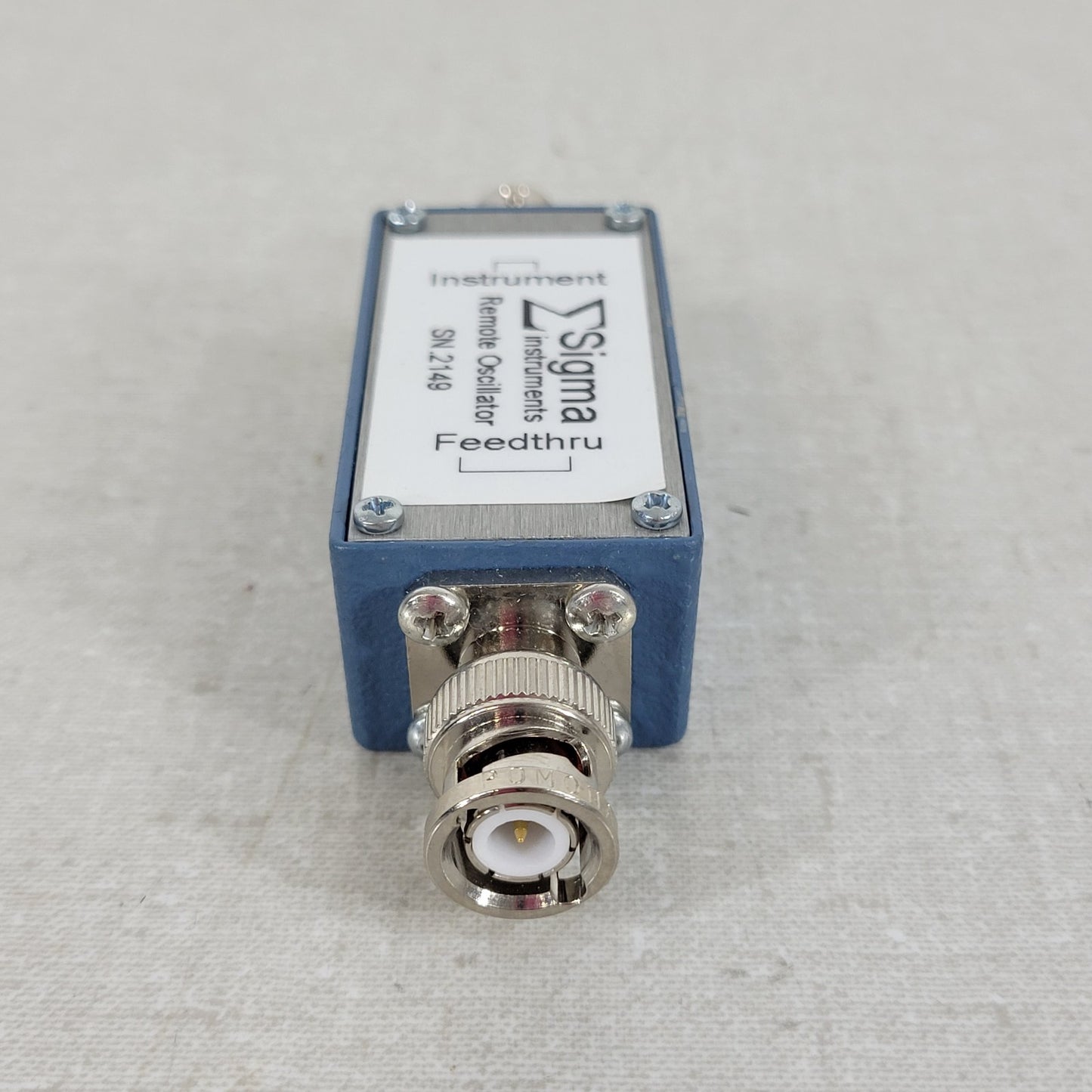 Sigma Instruments Remote Quartz Crystal Oscillator Feedthrough Device Thin Film