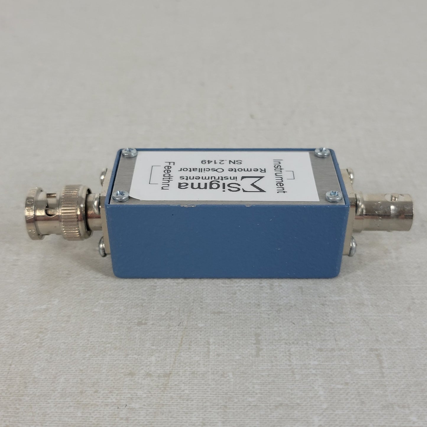 Sigma Instruments Remote Quartz Crystal Oscillator Feedthrough Device Thin Film