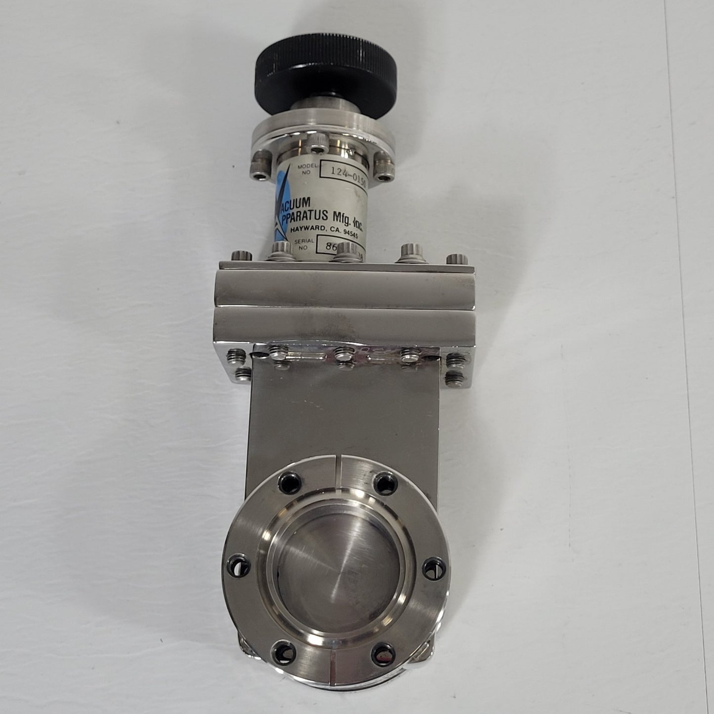 HVA 124-0150 Manual Gate Valve DN35CF 2.75" Conflat Ultra High Vacuum Apparatus