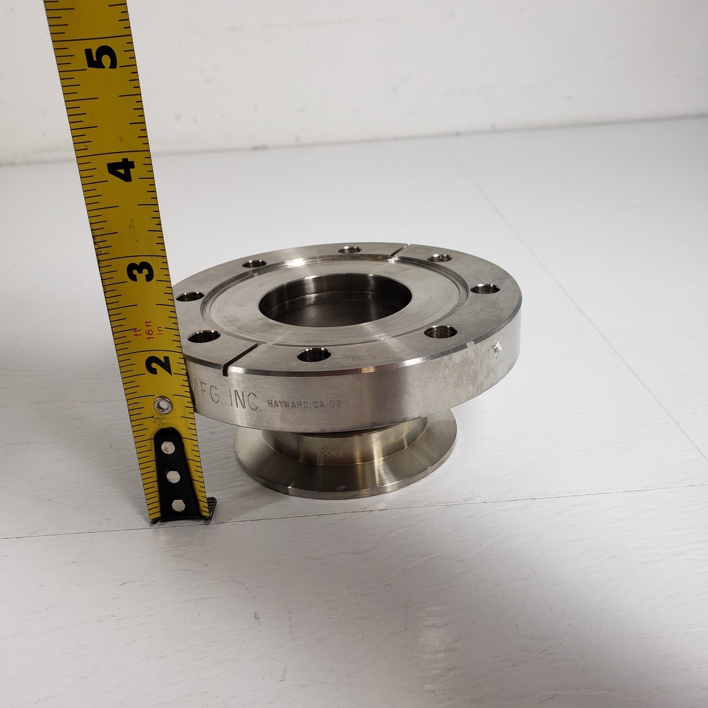 MDC 4.5" CF DN63CF Conflat Adapter to ISO KF50 NW50 High Vacuum Flange 2" Long