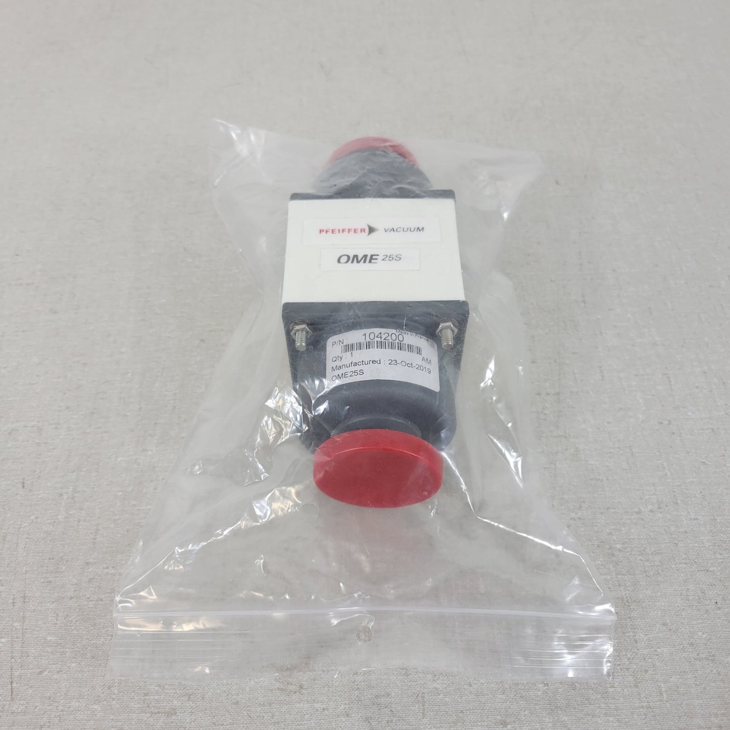 Pfeiffer 104200 OME25S Exhaust Flange Vacuum Oil Mist Separator ISO KF25 NW25