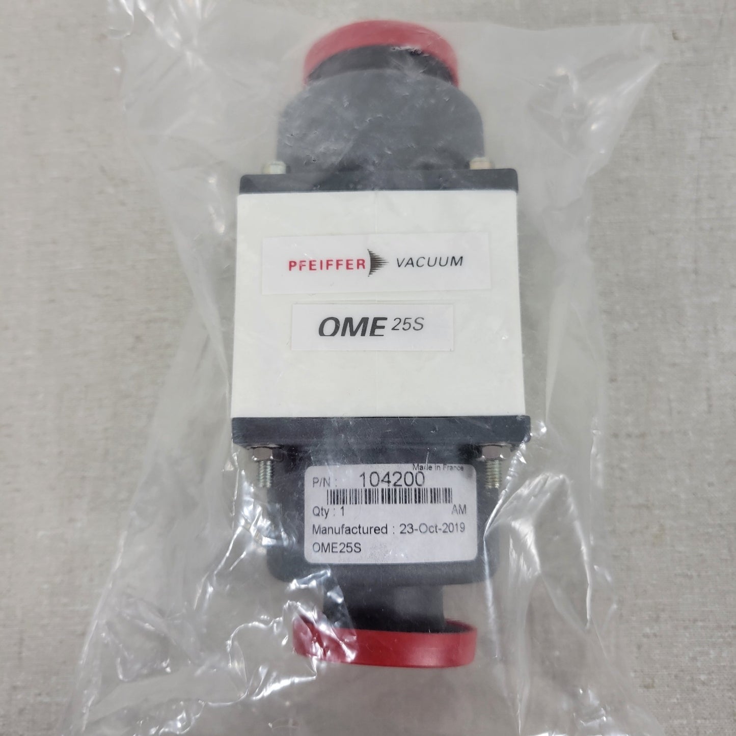 Pfeiffer 104200 OME25S Exhaust Flange Vacuum Oil Mist Separator ISO KF25 NW25