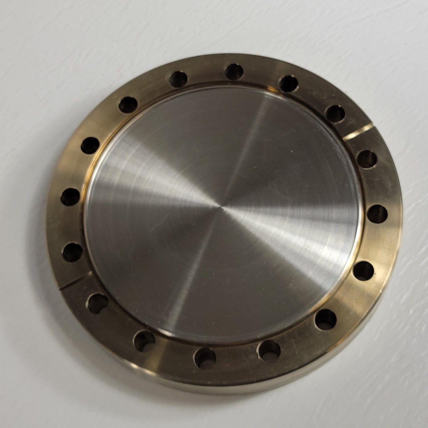 DN100CF 6" CF Blank Conflat Flange Non-Rotatable SS High Vacuum Knife Edge Seal