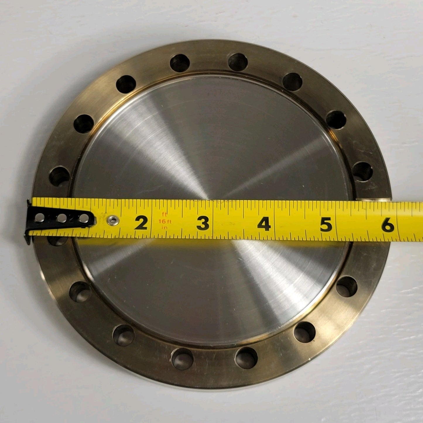 DN100CF 6" CF Blank Conflat Flange Non-Rotatable SS High Vacuum Knife Edge Seal