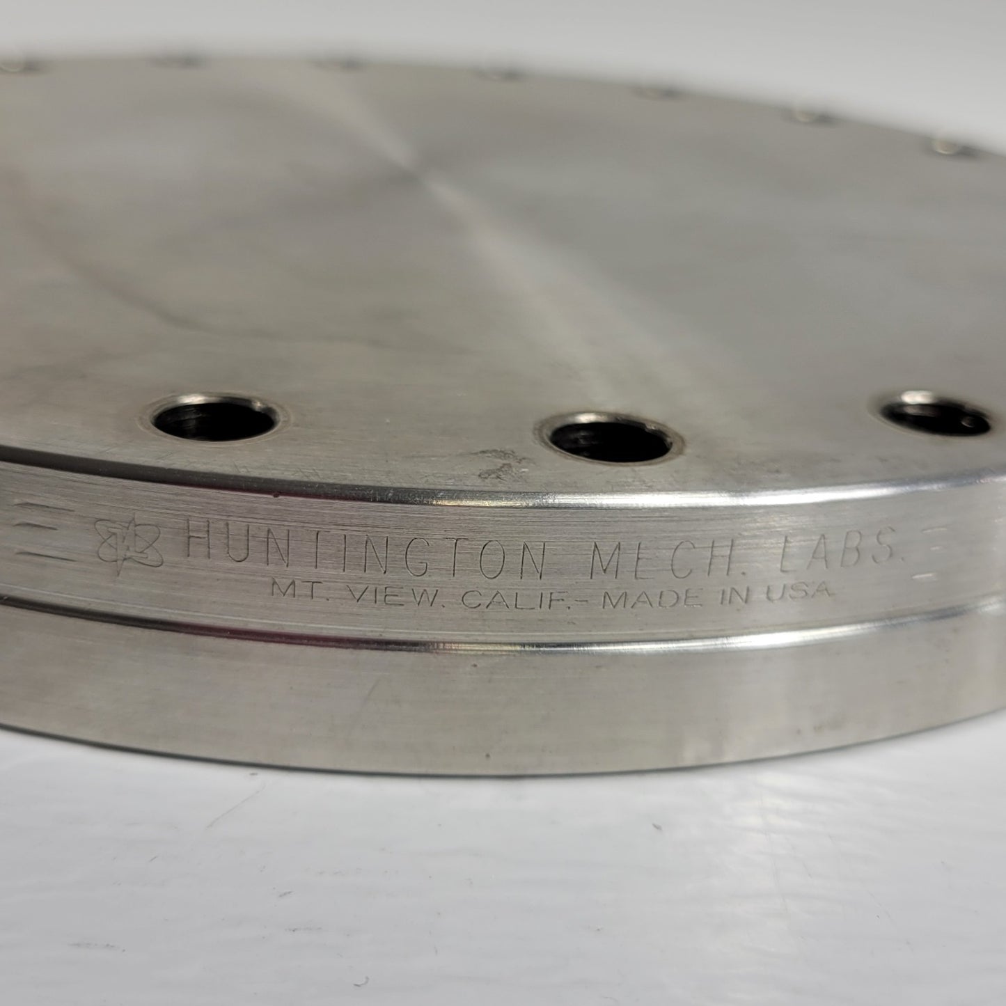 Huntington Labs 8" CF DN160CF Blank Flange Non-Rotatable SS Conflat High Vacuum