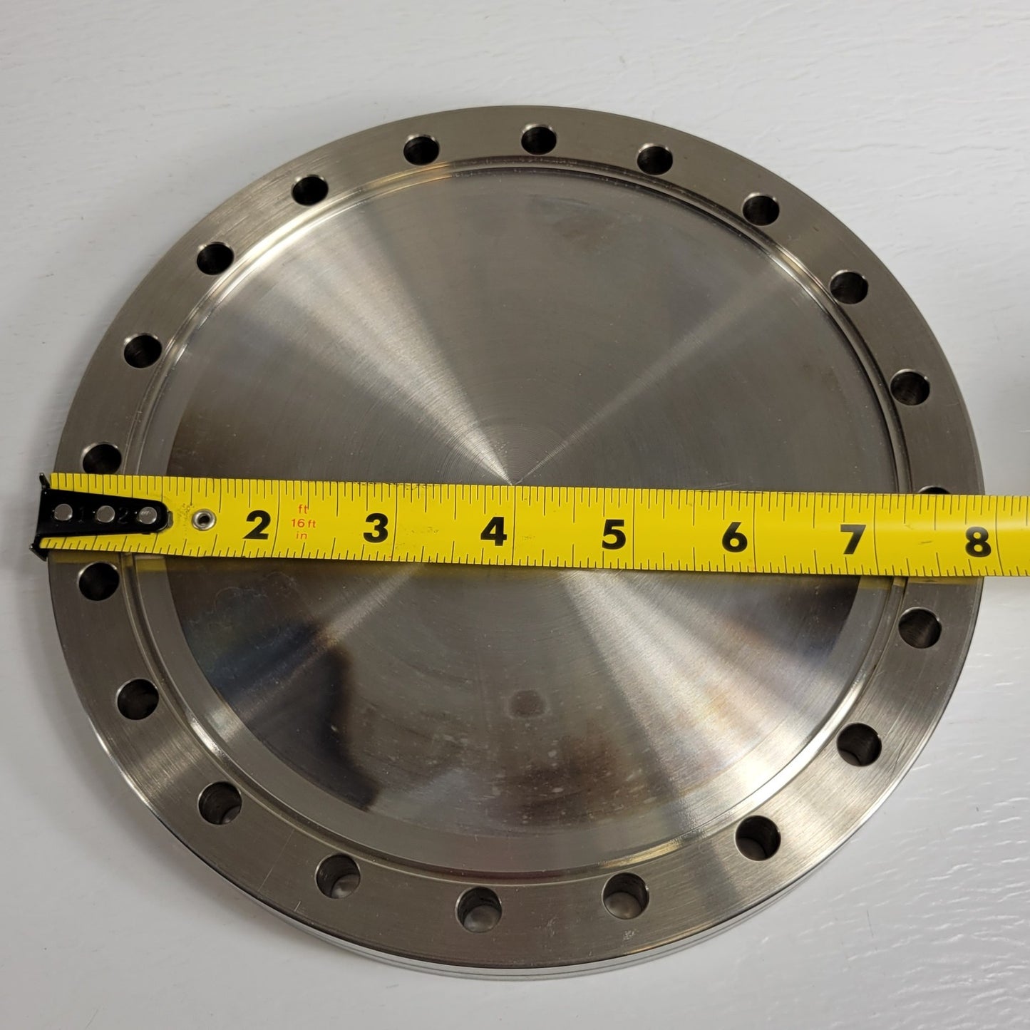 Huntington Labs 8" CF DN160CF Blank Flange Non-Rotatable SS Conflat High Vacuum