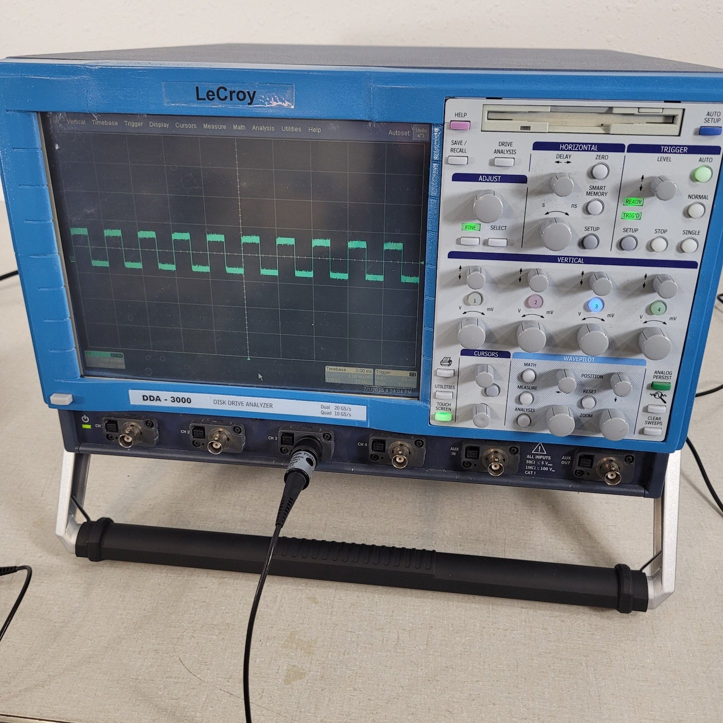 TESTED -3 CHANNELS ONLY- LeCroy DDA-3000 Disk Drive Analyzer 3 GHz Oscilloscope