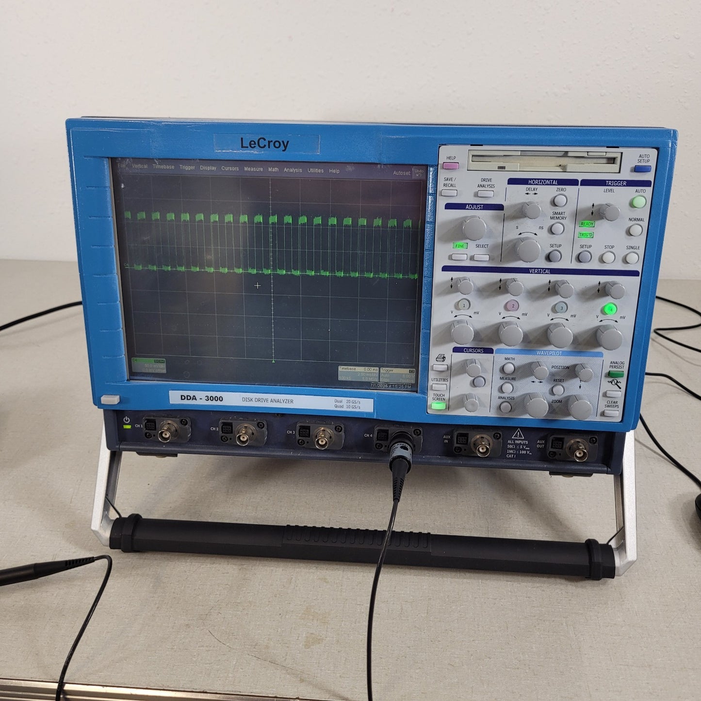 TESTED -3 CHANNELS ONLY- LeCroy DDA-3000 Disk Drive Analyzer 3 GHz Oscilloscope