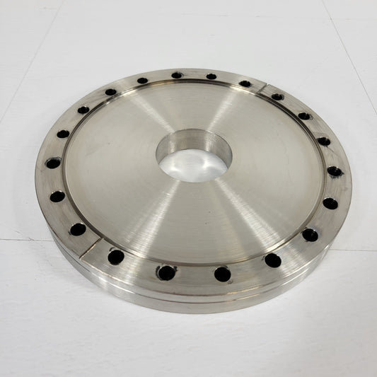 Varian DN160CF 8" Zero-Length Adaper High Vacuum DN63CF 4.5" Rubber Seal Flange