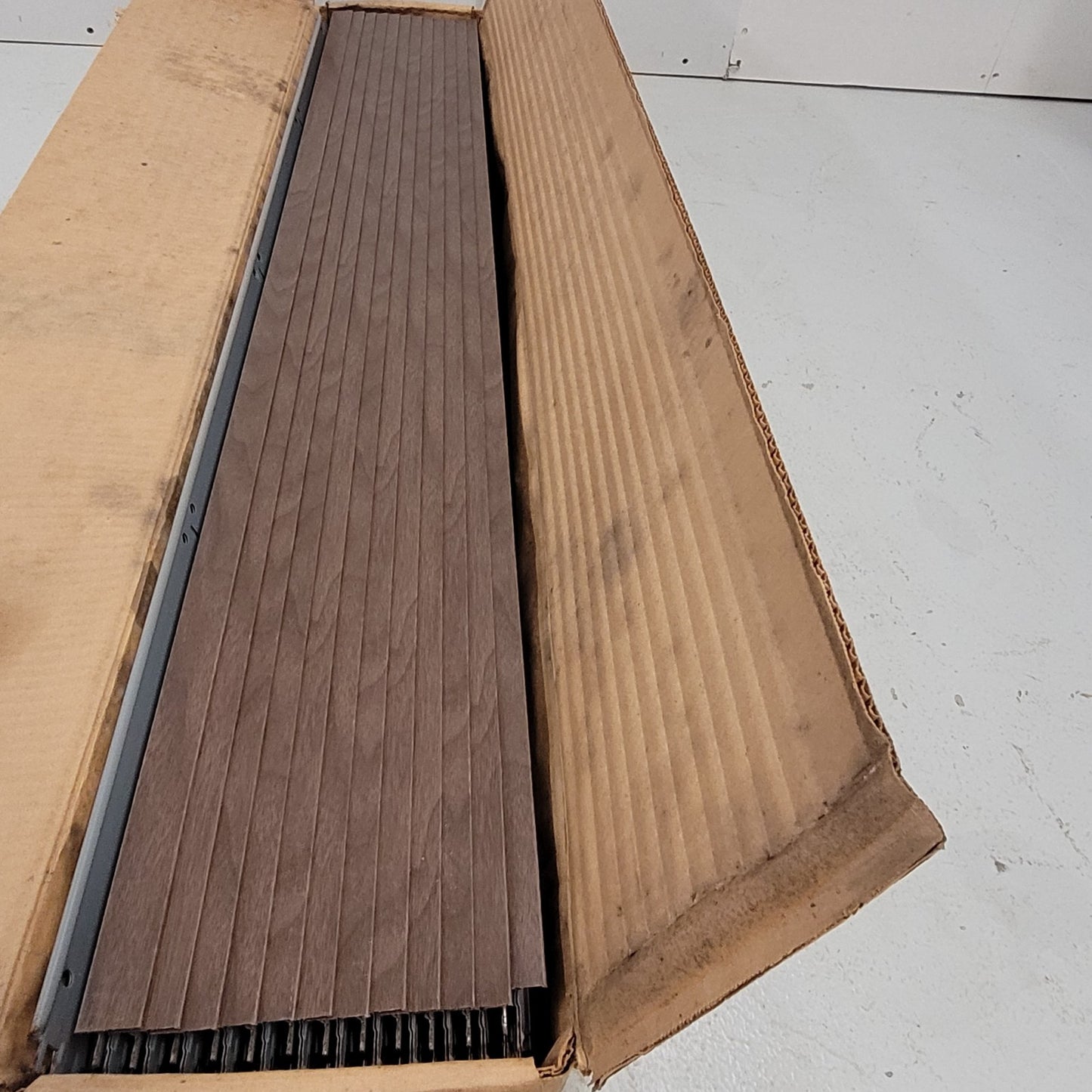 Conwed 89-148 Walnut 4' Drop Ceiling Cross Tee Box Of 50 Piece Steel Framing