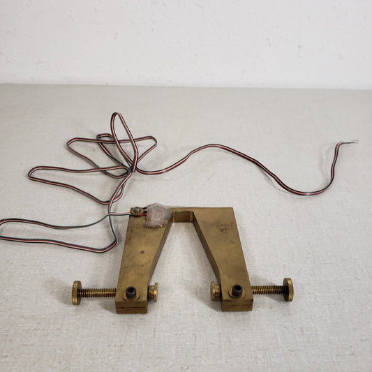 Custom Brass Dual Thumb Screw Clamp Strain Gauge Clamp 1.46" Max Opening