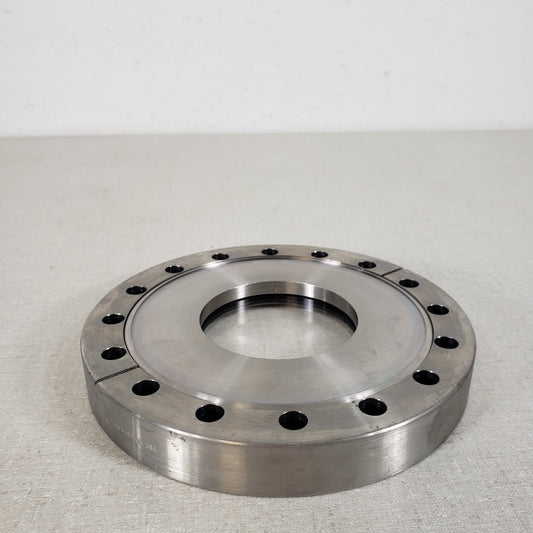 MCD 6" CF Conflat Viewport Flange High Vacuum DN100CF With Quartz 2.5" OF Port