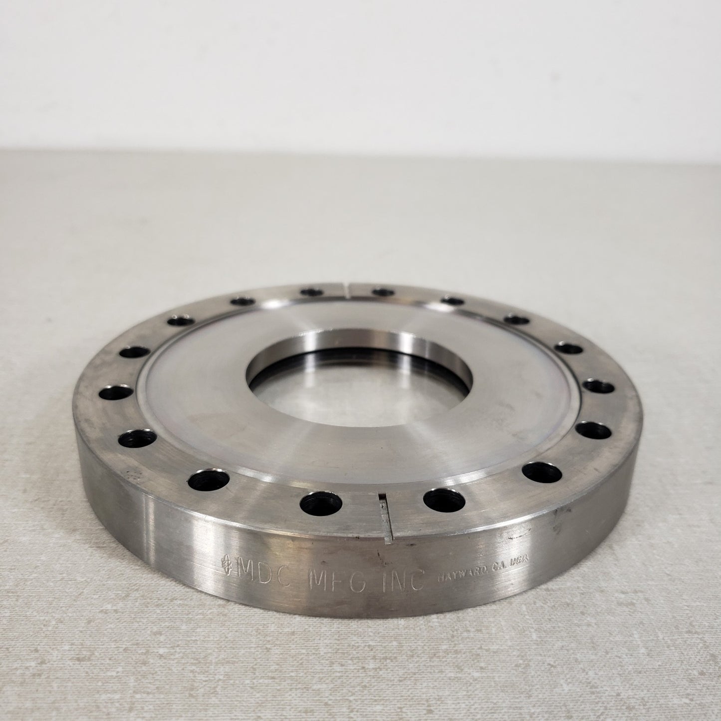 MCD 6" CF Conflat Viewport Flange High Vacuum DN100CF With Quartz 2.5" OF Port