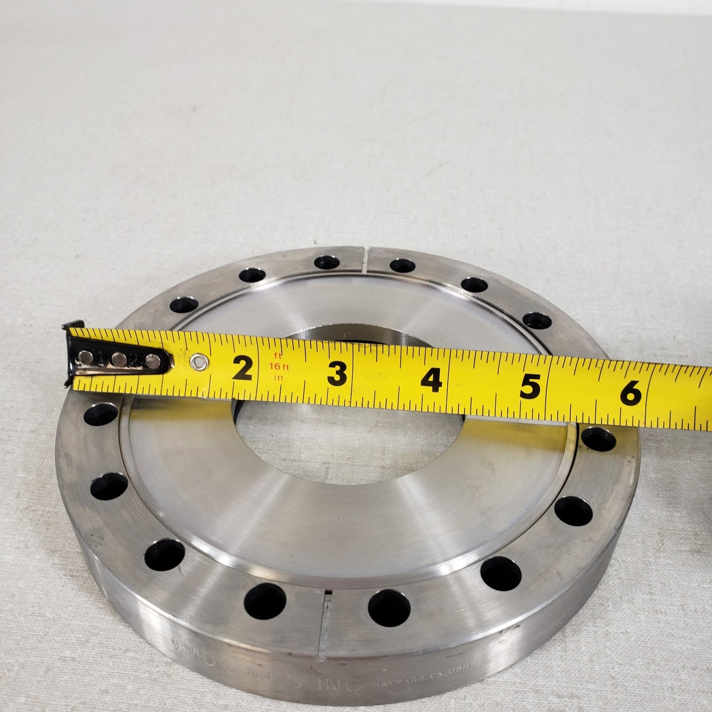 MCD 6" CF Conflat Viewport Flange High Vacuum DN100CF With Quartz 2.5" OF Port