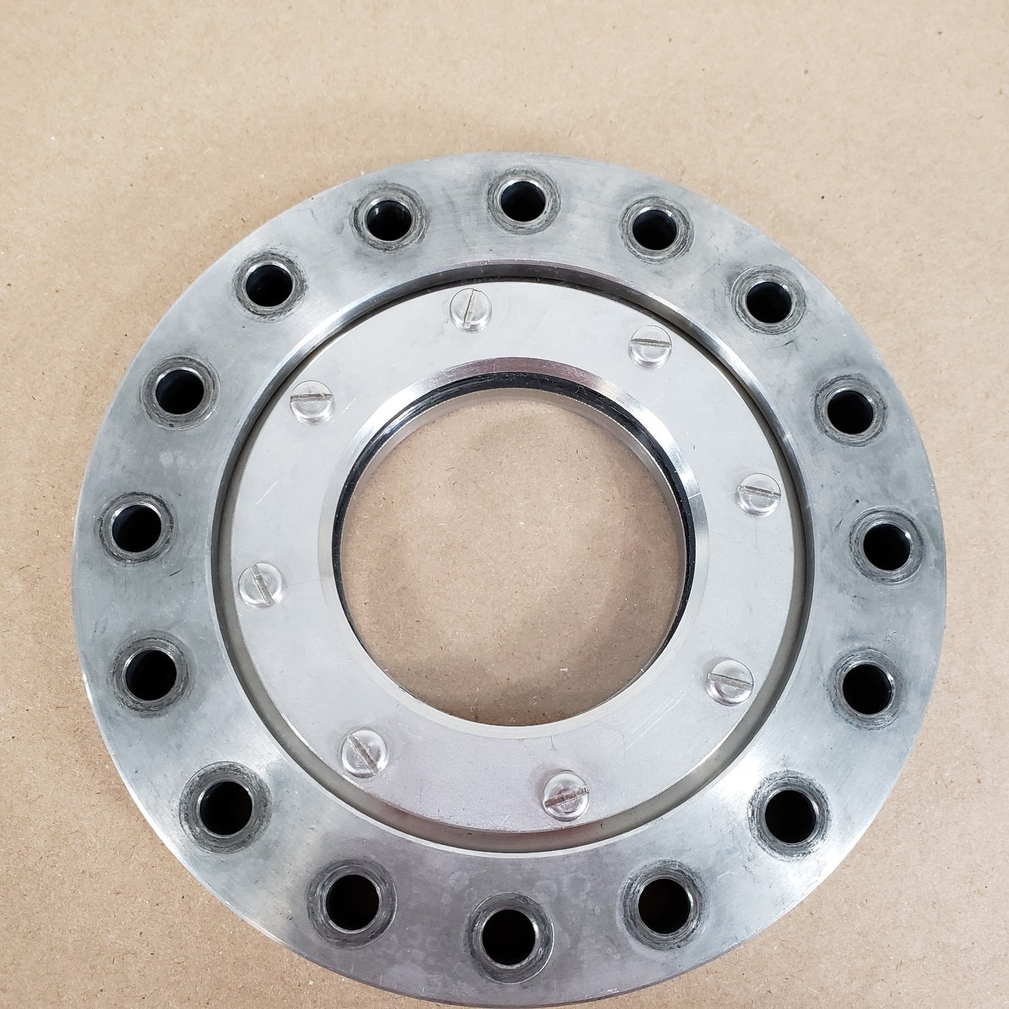 MCD 6" CF Conflat Viewport Flange High Vacuum DN100CF With Quartz 2.5" OF Port