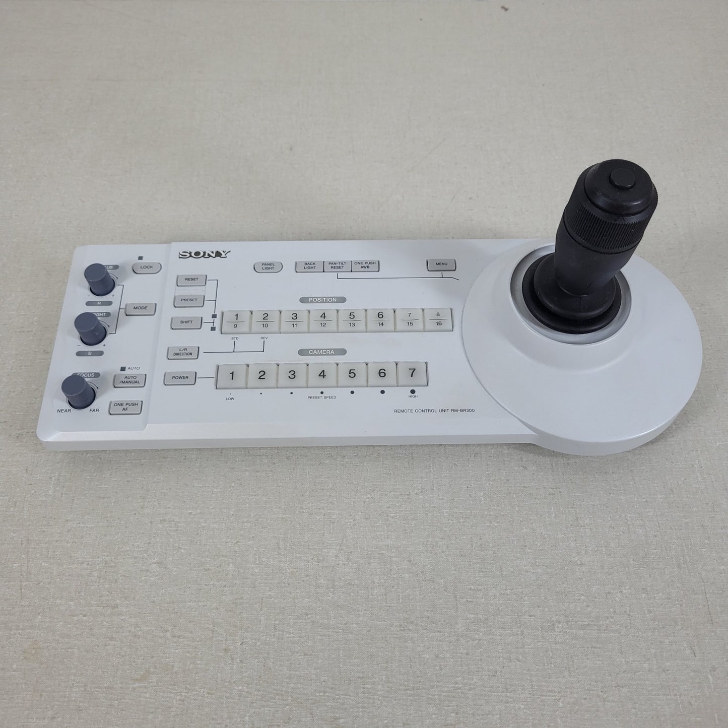 TESTED Sony RM-BR300 Remote for Automatic Moving Camera Joystick Multi Output