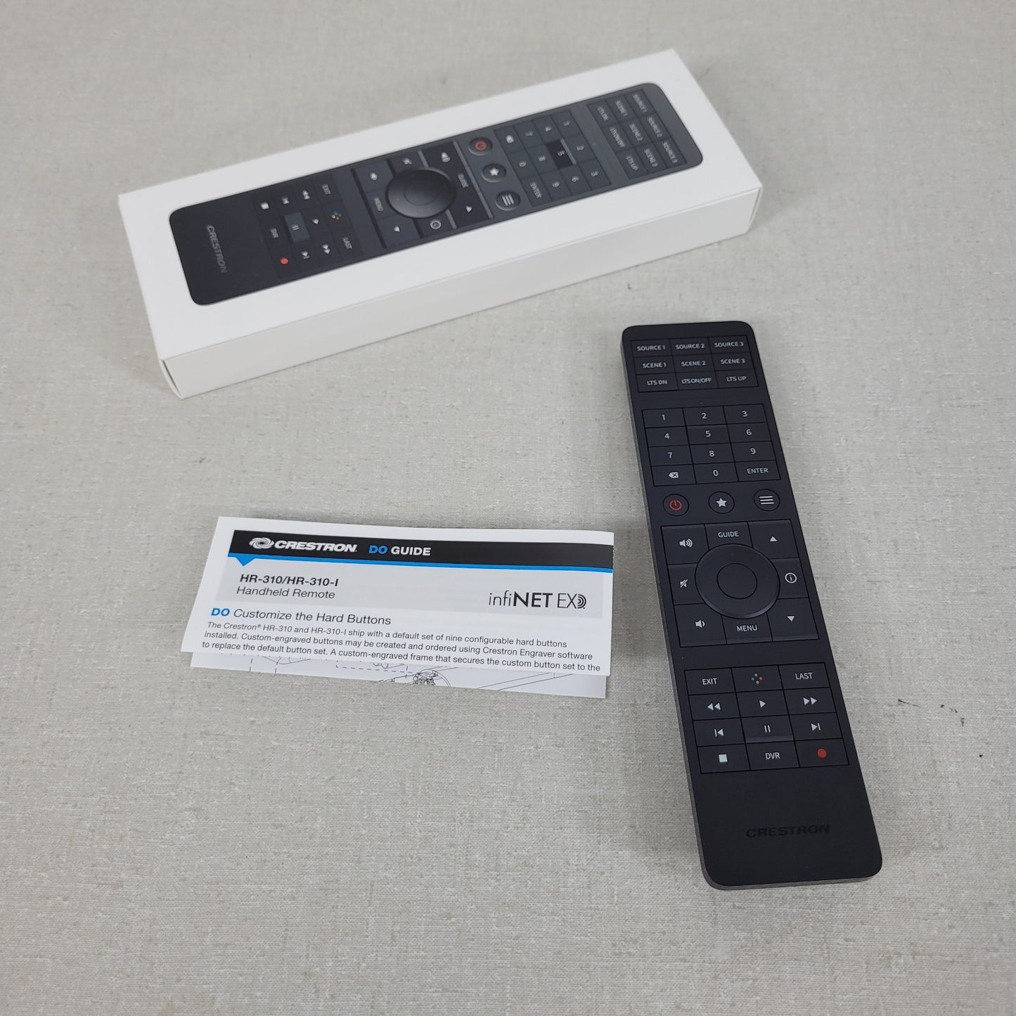 Crestron HR-310 Handheld Remote infiNET EX Customizable Engraved Button Infrared
