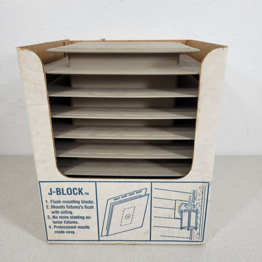 Pack Of 10- VI J-Block Flush Mounting Block For Siding Clay Color