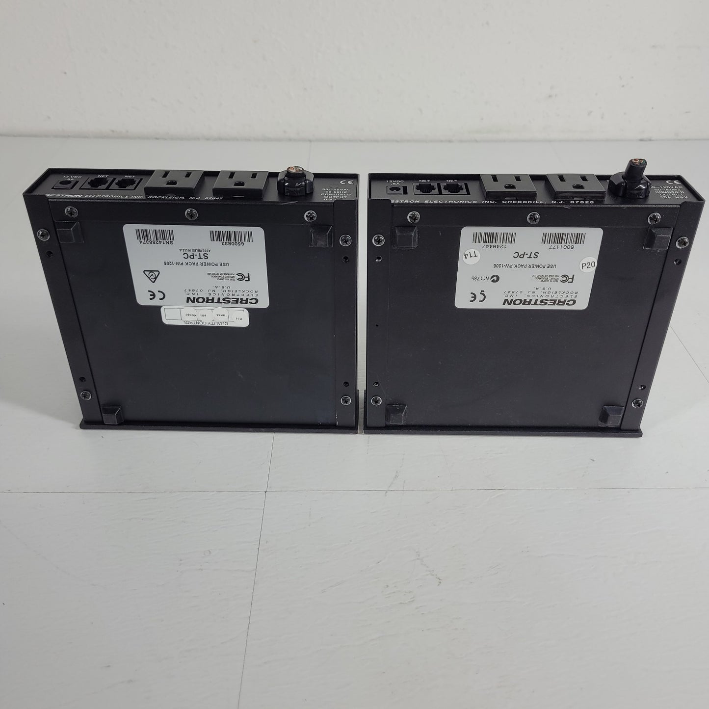 *PARTS* 2x Crestron ST-PC Dual AC Power Control Module *CUT POOWER CORD* STPC