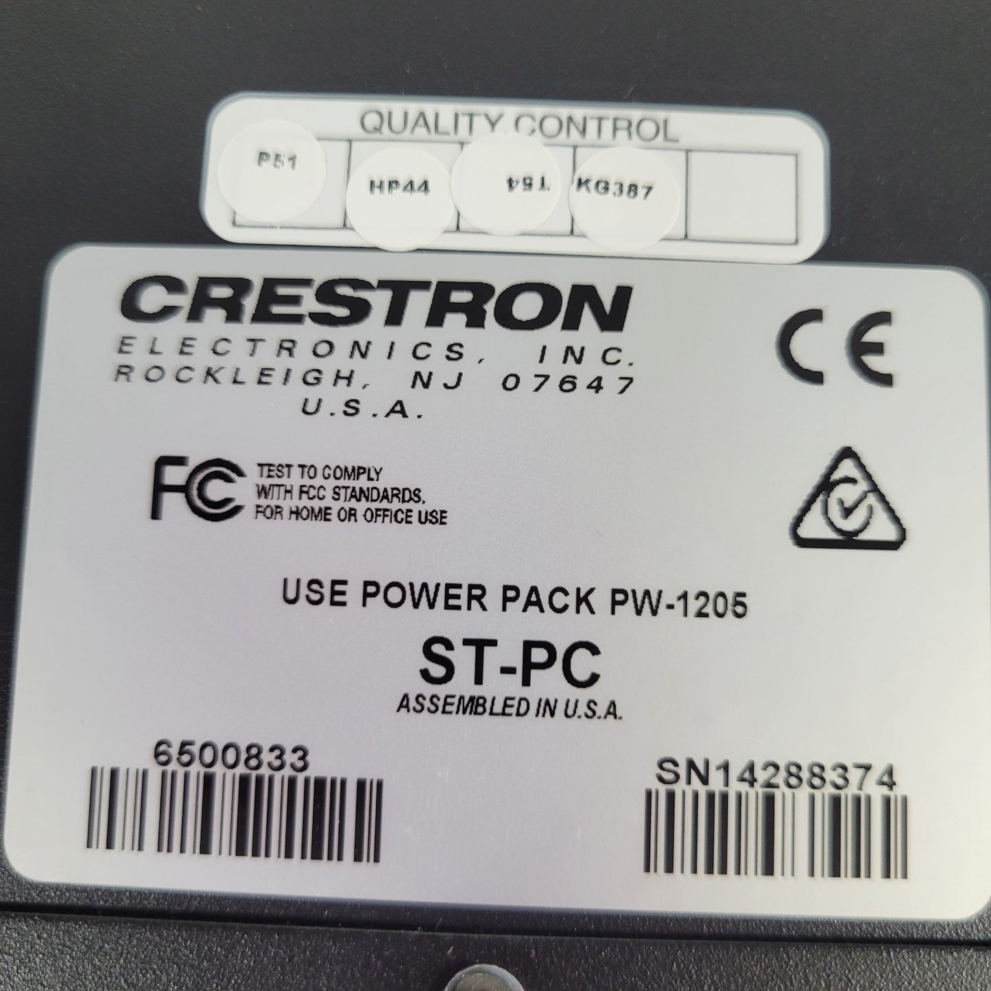 *PARTS* 2x Crestron ST-PC Dual AC Power Control Module *CUT POOWER CORD* STPC