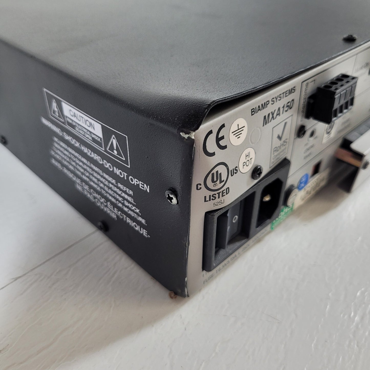 *PARTS* Biamp MXA150 6-Channel Audio Mixer Amplifier Physical Damage No Power On