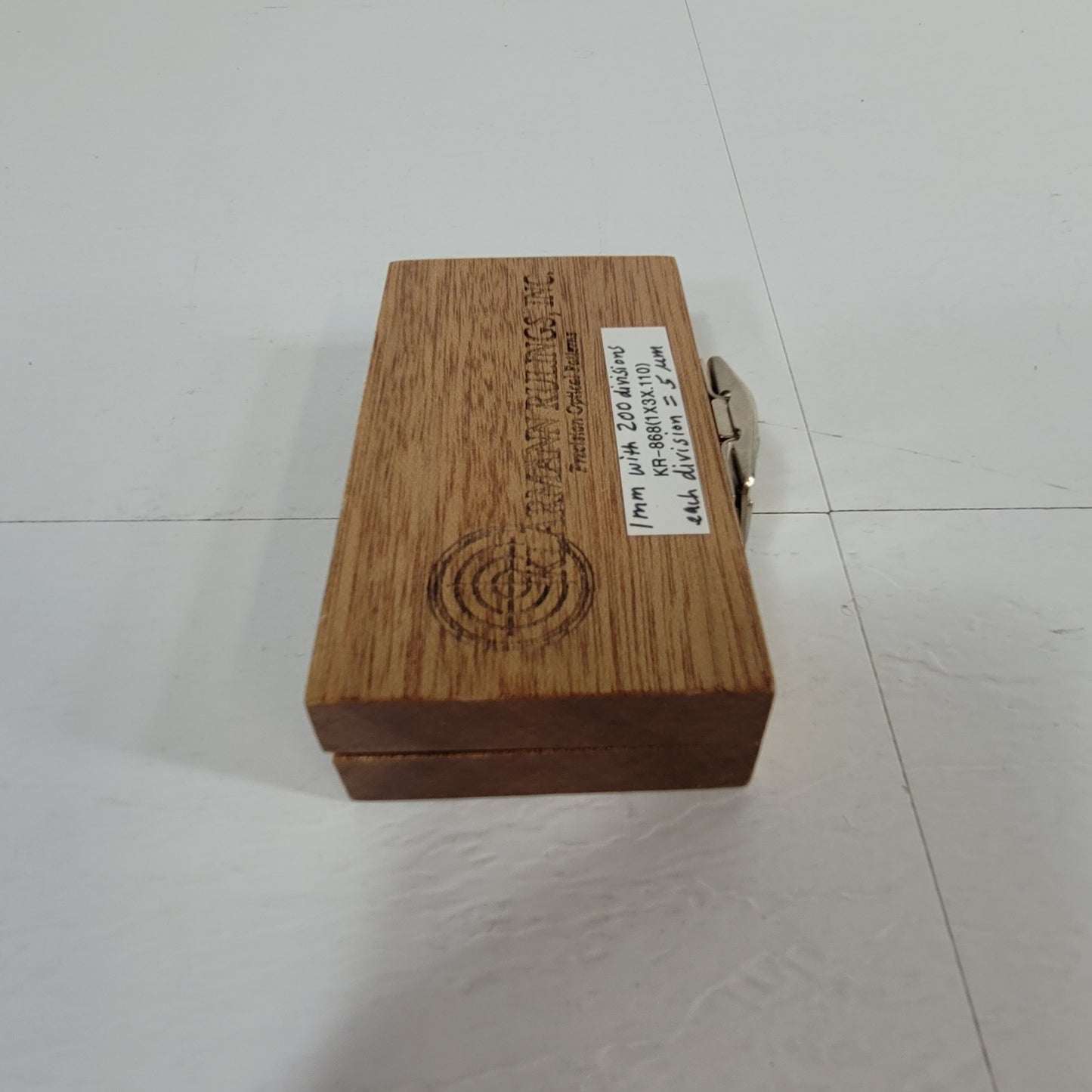 Klarmann Rulings KR-868 (1X3X.110) Stage Micrometer 1mm w/ 200 Divisions