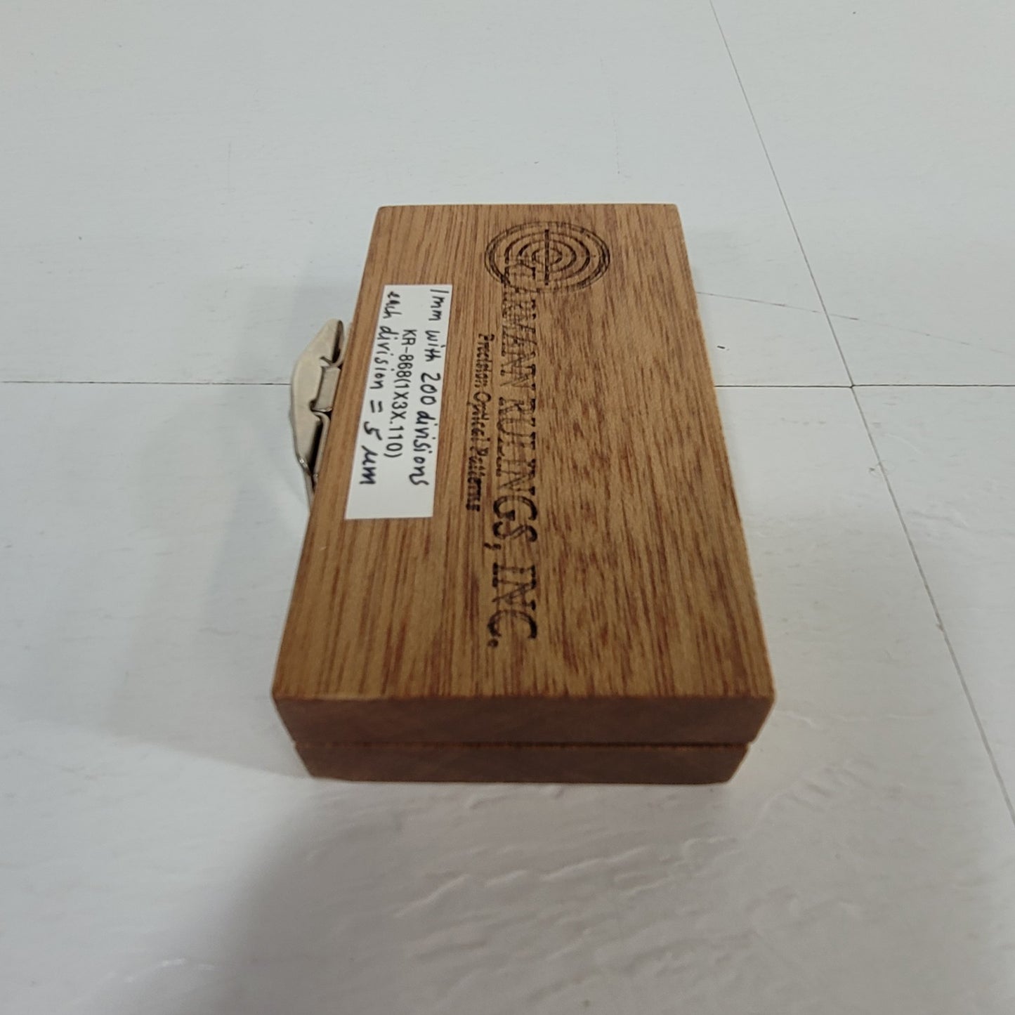 Klarmann Rulings KR-868 (1X3X.110) Stage Micrometer 1mm w/ 200 Divisions