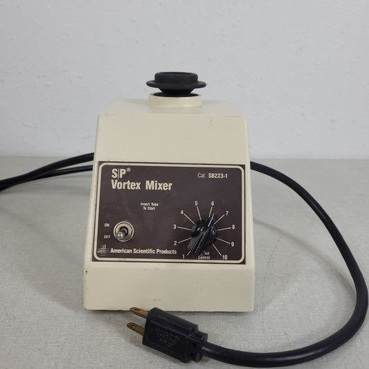 TESTED WORKS SP Vortex Mixer S8223-1 American Scientific Products ASP Single