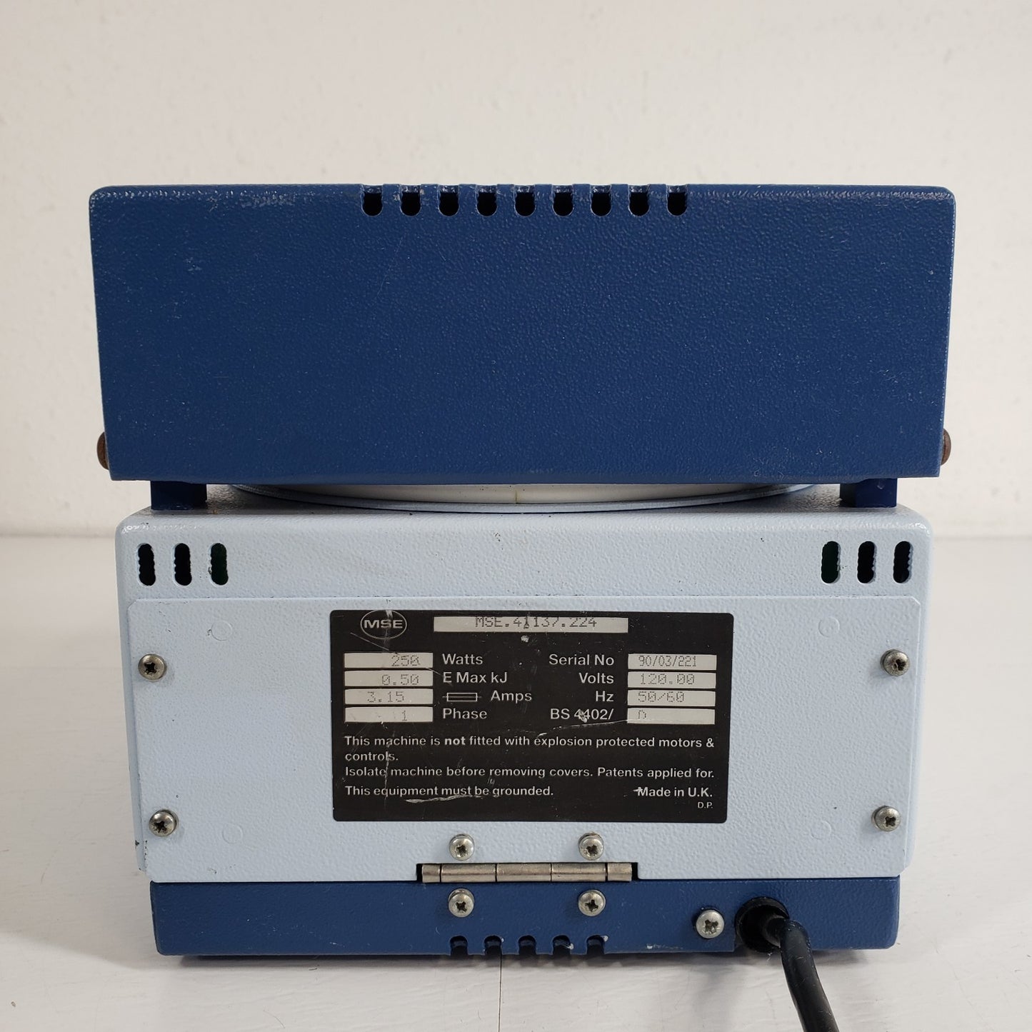 Tested MSE 41137.224 Micro Centaur 12 Liquid Sample Holder Centrifuge