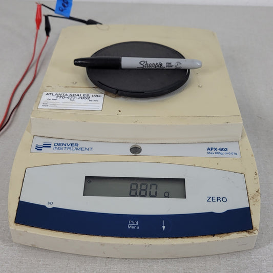 Tested Works Denver APX 602 Instrument 600g Max Top Loading Balance Scale