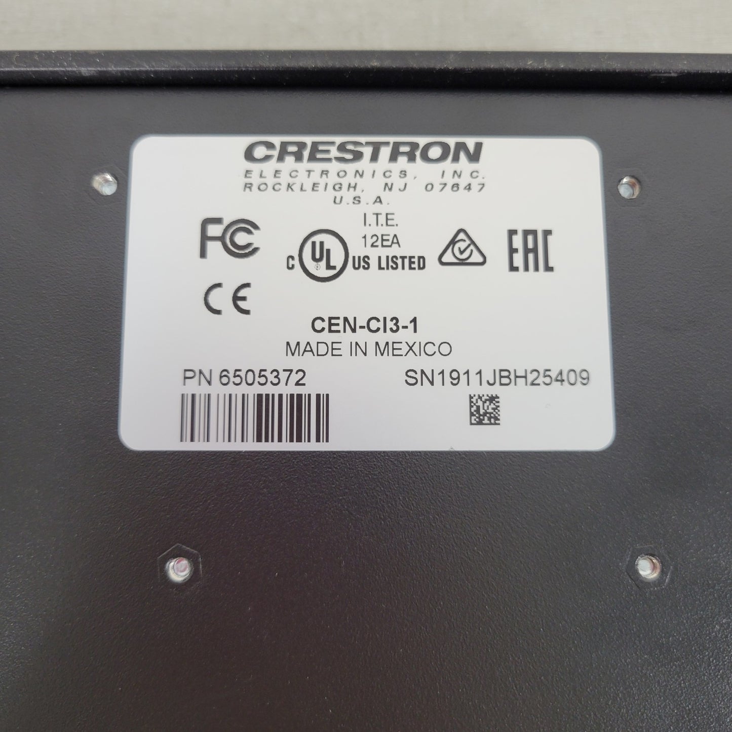 Crestron CEN-CI3-1 Card Interface Chassis 1 slot w/ C3COM-3 Control Card
