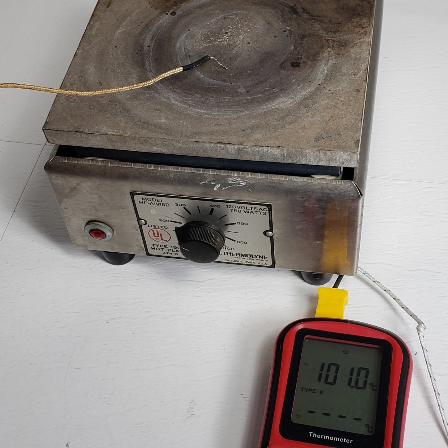 Tested Thermolyne Hot Plate HP-A1915B Type 1900 374 B Lab Sample Heater