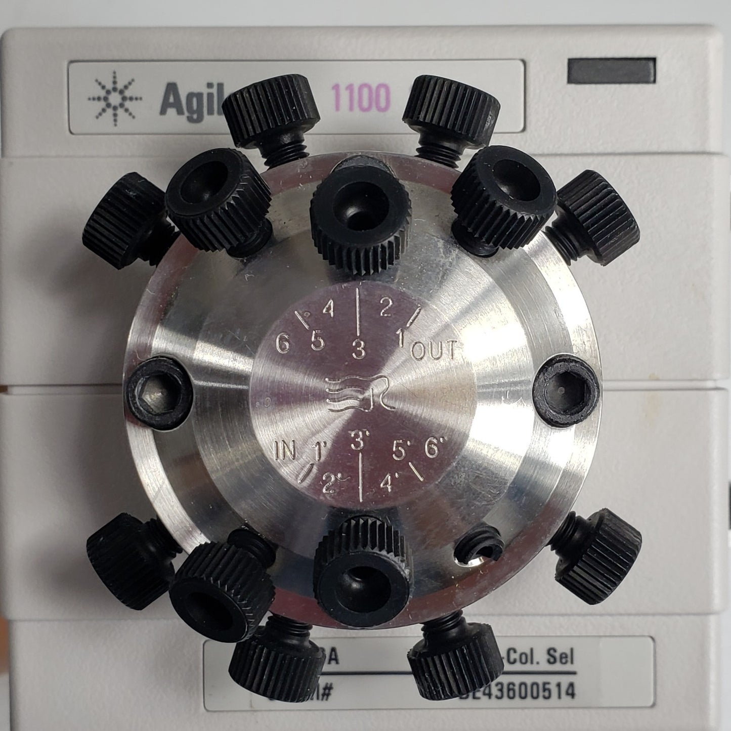 Agilent 6-Col Sel G1159A HPLC LC Chromatography 6-Position Selection Valve