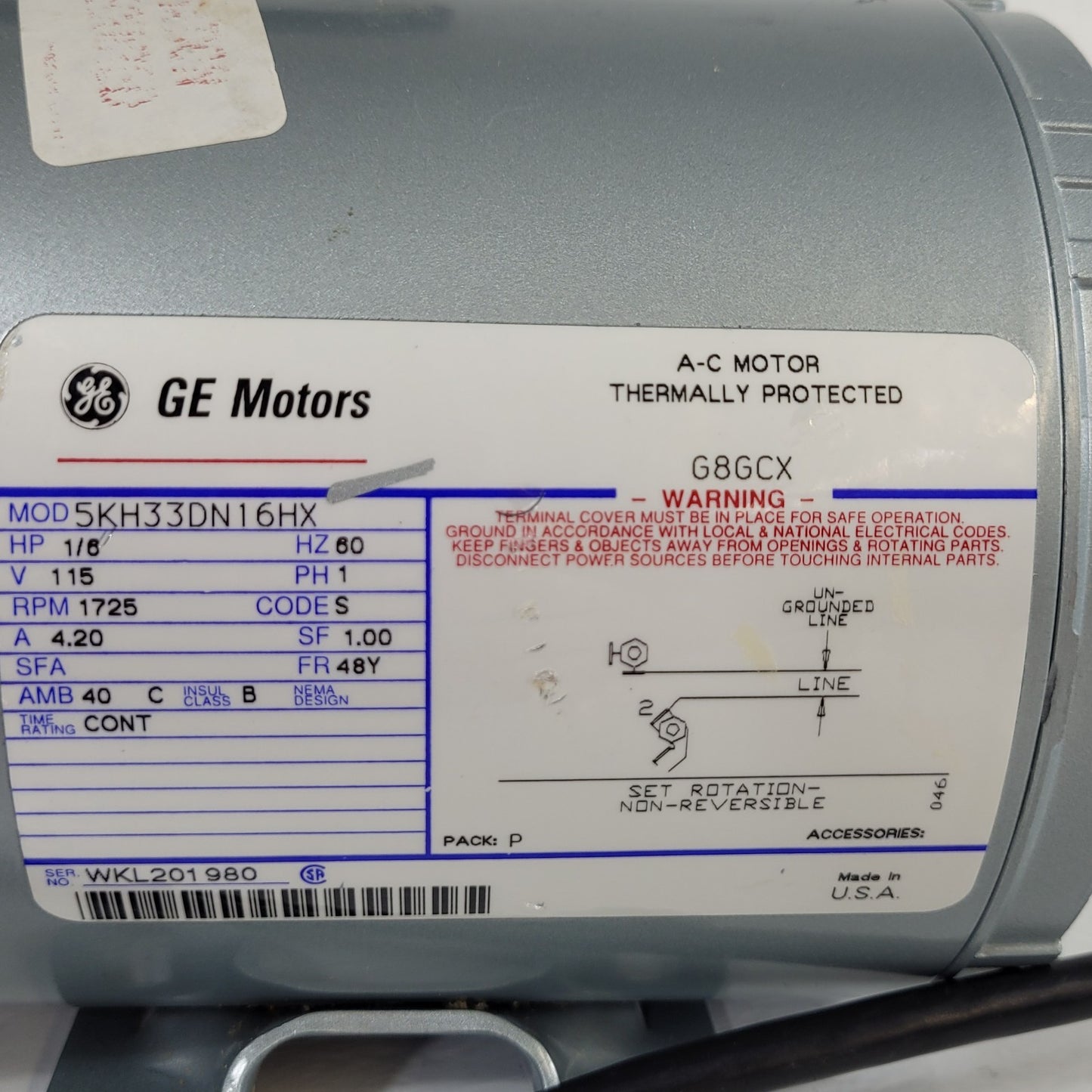 Tested Works Gast G8GCX Air Vacuum Compressor Pump 1/6HP w/ Collection Cups