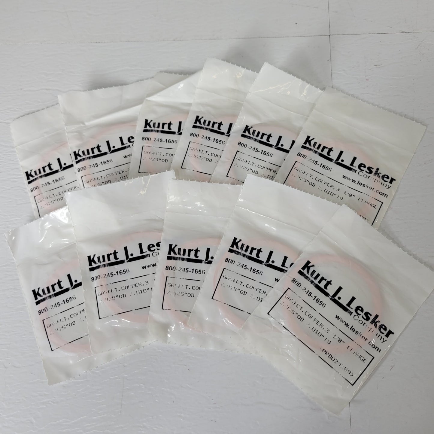 Kurt J. Lesker Copper Conflat Gasket 2.75" DN35CF *Pack Of 11* High Vacuum Seal