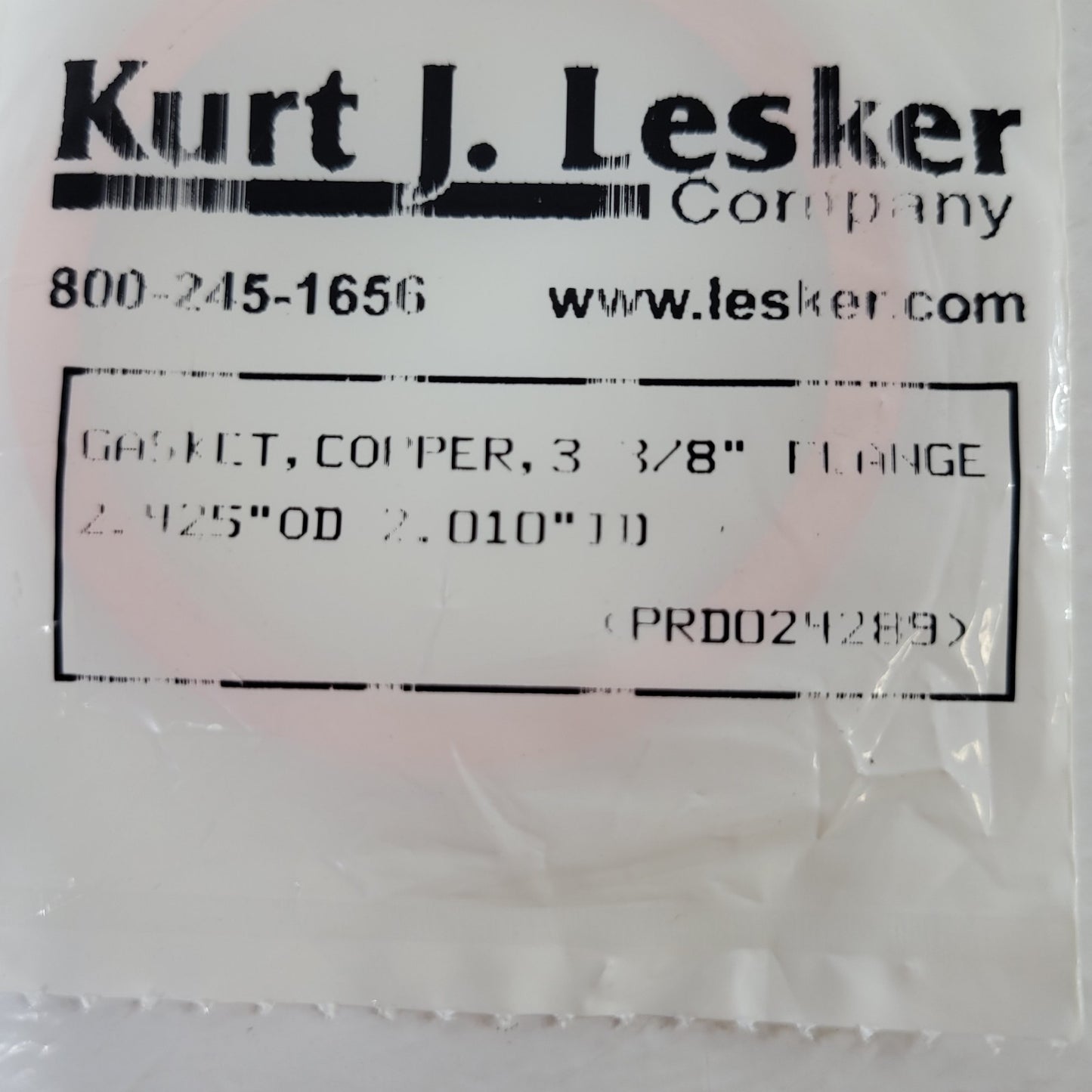 Kurt J. Lesker Copper Conflat Gasket 2.75" DN35CF *Pack Of 11* High Vacuum Seal