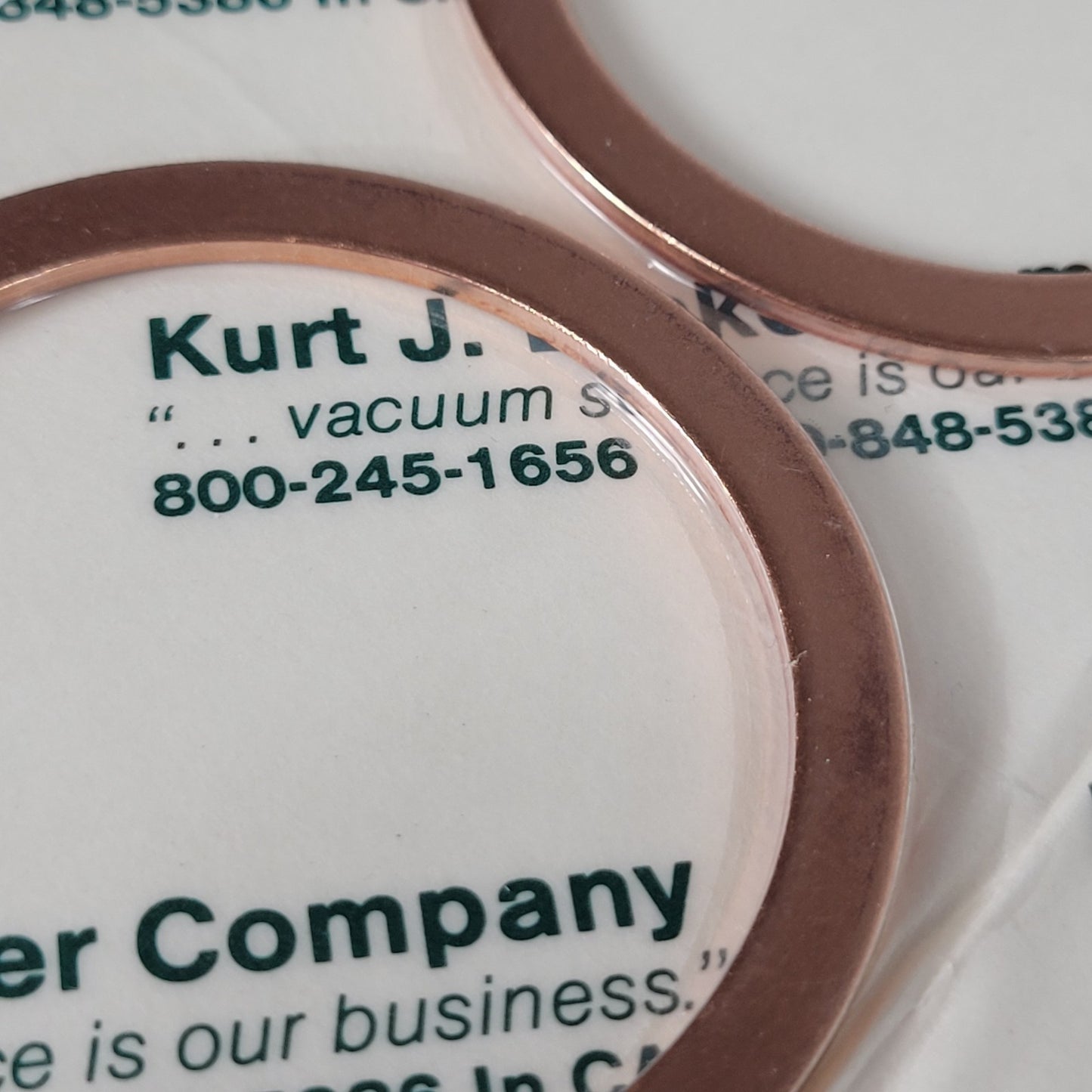 Kurt J. Lesker Copper Conflat Gasket 2.75" DN35CF Pack Of 14 High Vacuum Seal