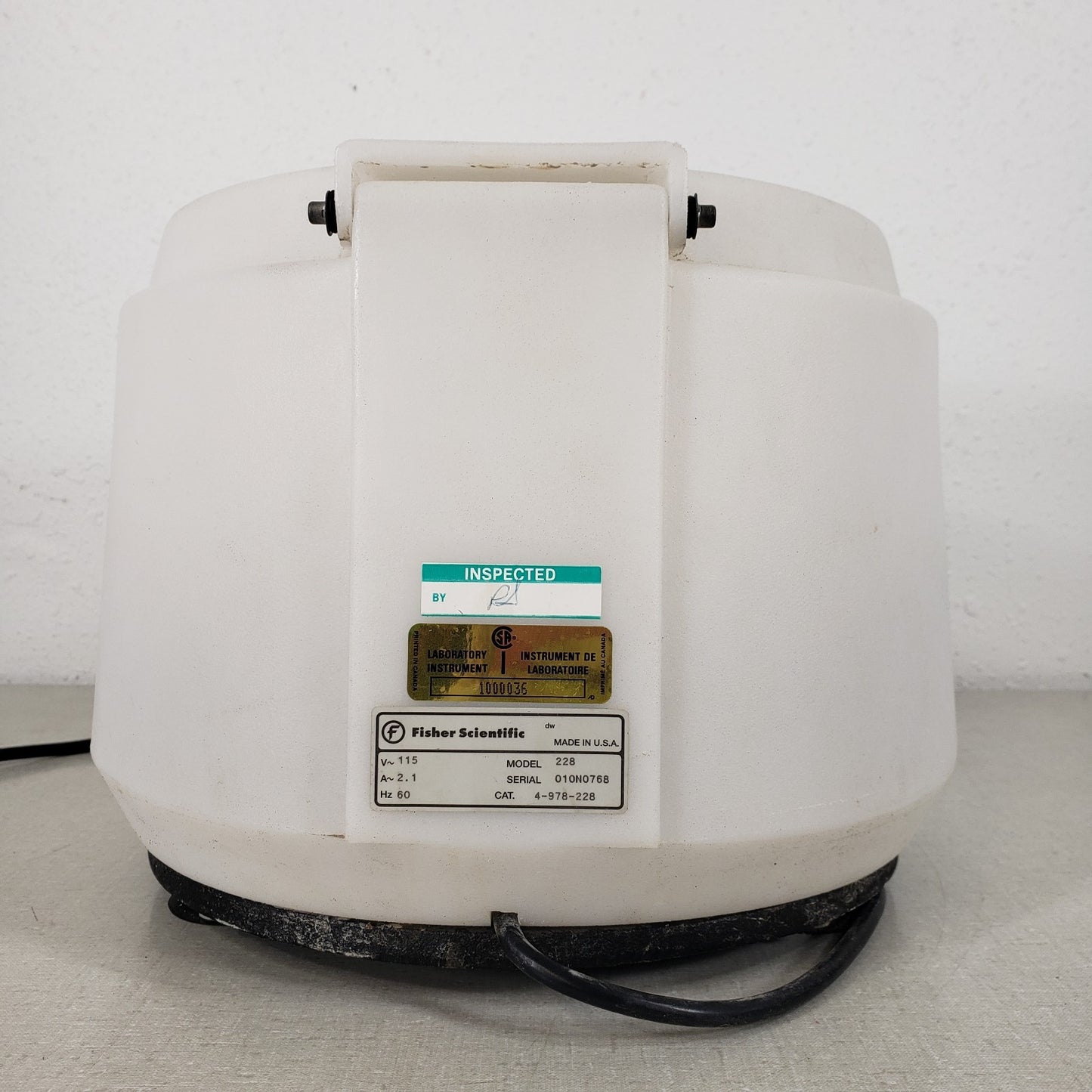 Tested Works Fisher Scientific Centrific 228 Centrifuge 6-Place Rotor 3400 RPM