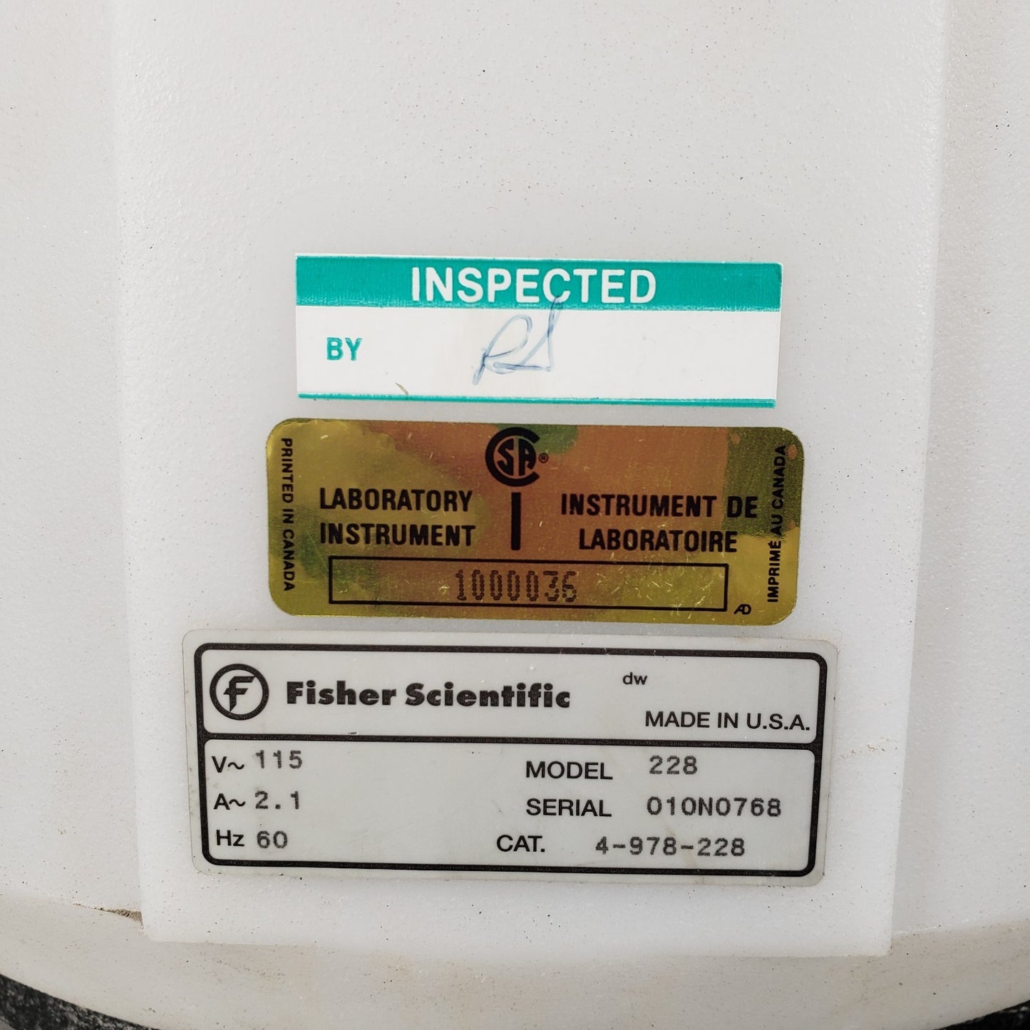 Tested Works Fisher Scientific Centrific 228 Centrifuge 6-Place Rotor 3400 RPM